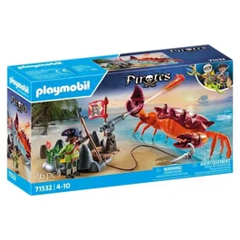 PLAYMOBIL 71532 Set de jeu Les Pirates avec pirate, crabe géant, canon et accessoires - 26 pièces - À partir de 4 ans