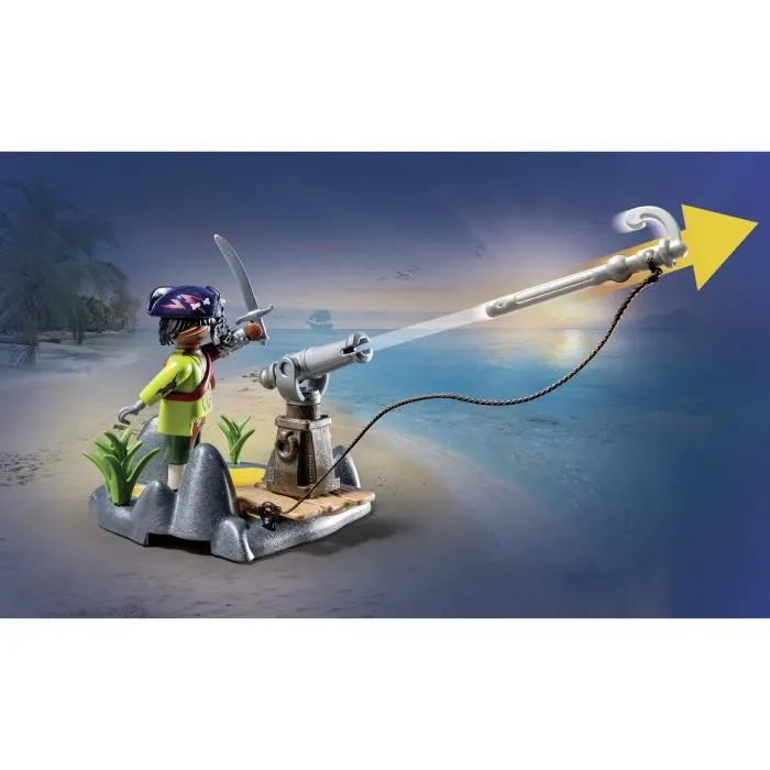 PLAYMOBIL 71532 Set de jeu Les Pirates avec pirate, crabe géant, canon et accessoires - 26 pièces - À partir de 4 ans