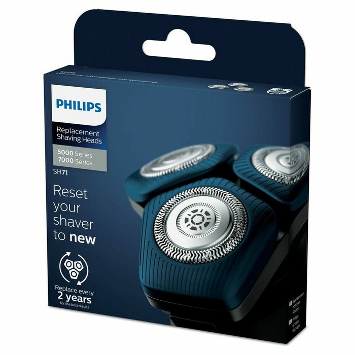 Philips SH71/50 Lames de rasoir Series 5000/7000 - Pack de 3 - Argent Philips SH71/50 Lames de rasoir Series 5000/7000 - Pack de 3 - Argent