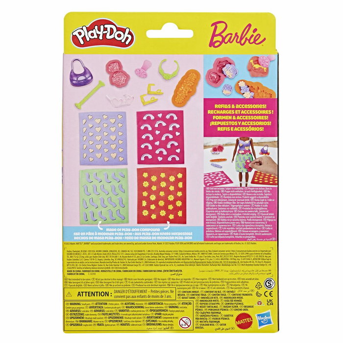 Play-Doh Barbie Fleurs et fleurons, pack de recharges multicolore