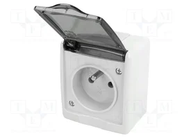 PAWBOL Socle d'alimentation AC 2P+PE 16A gris