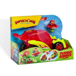 Superthings - Kazoom Power Vehiculo Turbo Spinner Villain - Figurine de véhicule - 23x19x8 cm - À partir de 3 ans