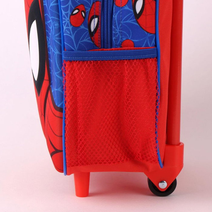 Cerdá Sac à dos trolley enfant Spiderman 3D Bleu