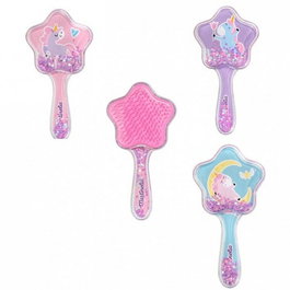 Martinelia Cepillo de Pelo Unicornio con Brillo para Niños, Suave para Desenredar, para Seco o Mojado, Cepillo Mágico con Forma de Varita