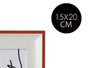 Giftdecor Porte-photo 15x20 cm Blanc et Rouge (Set de 24)