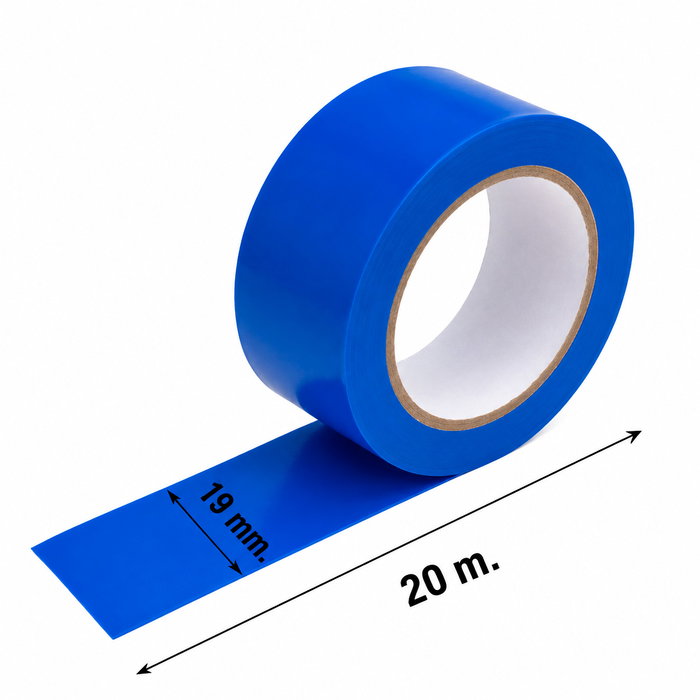 WOLFPACK LINEA PROFESIONAL Ruban isolant bleu 20 m x 19 mm