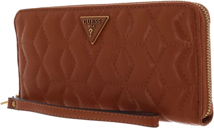 Guess Elenia Portefeuille en textile Cognac pour Femme Guess Elenia Portefeuille en textile Cognac pour Femme