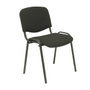 Nowy Styl Chaise Iso en tissu noir sans bras (Pack de 4)