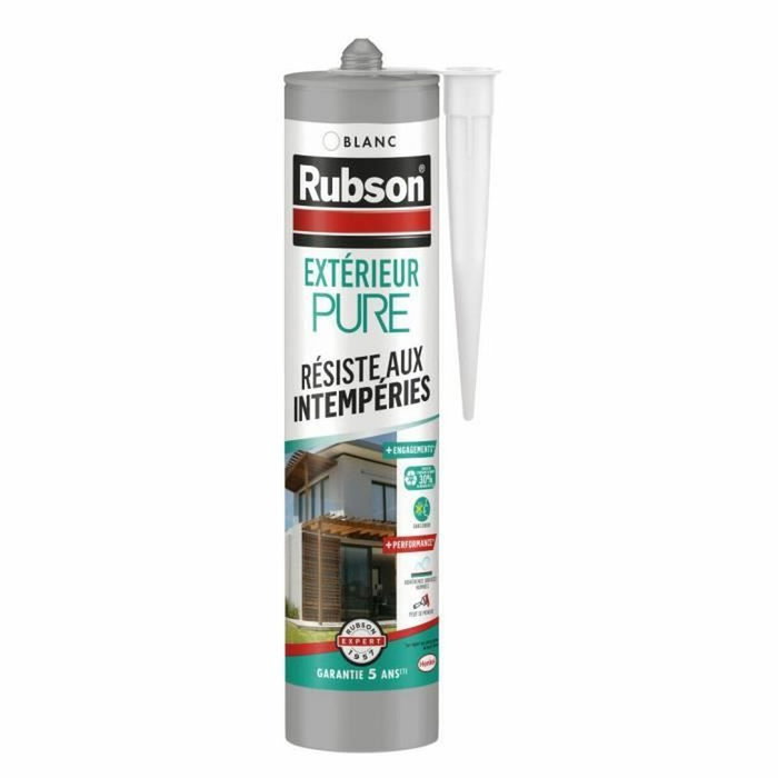 Rubson Mastic Extérieur Pure Blanc 280ml Rubson Mastic Extérieur Pure Blanc 280ml