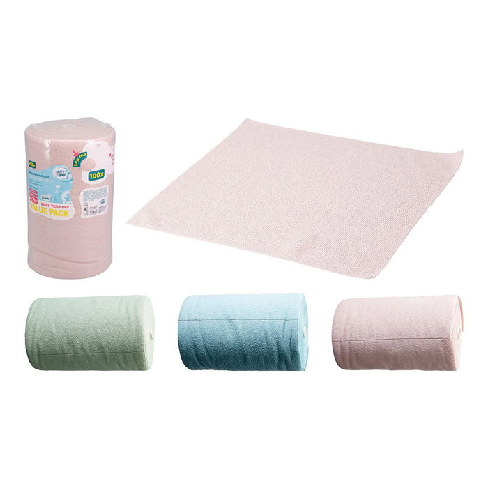 Ultraclean Chiffons en microfibre, couleurs assorties, 30 x 30 cm, 100 unités Ultraclean Chiffons en microfibre, couleurs assorties, 30 x 30 cm, 100 unités