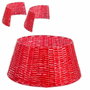 BigBuy Home Jupe de sapin osier Rouge Ø 42 cm