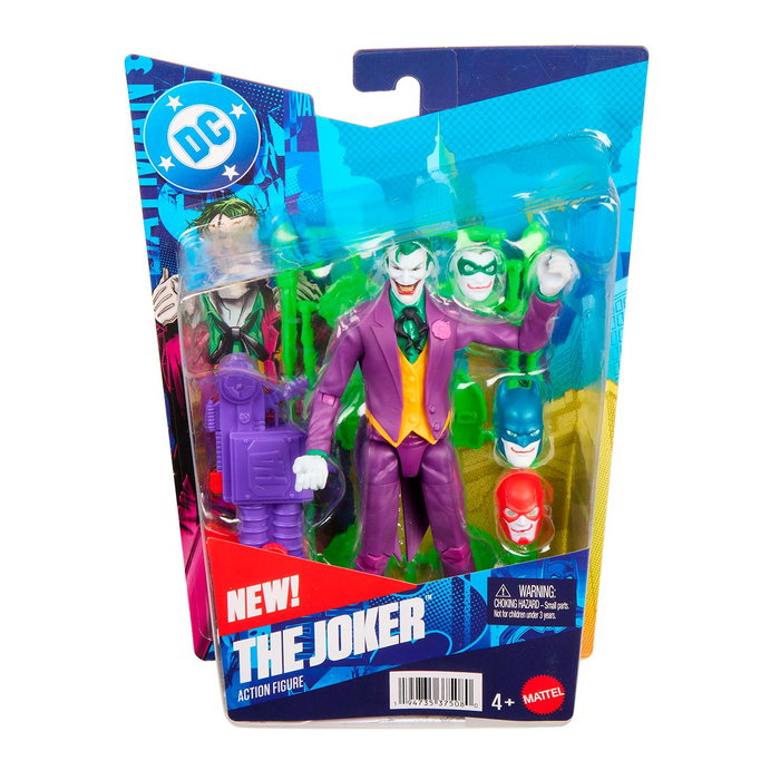Mattel Figurine Joker 16,5 cm DC Universe - Action Figure avec Accessoires, 22 Points d'Articulation, +4 Ans