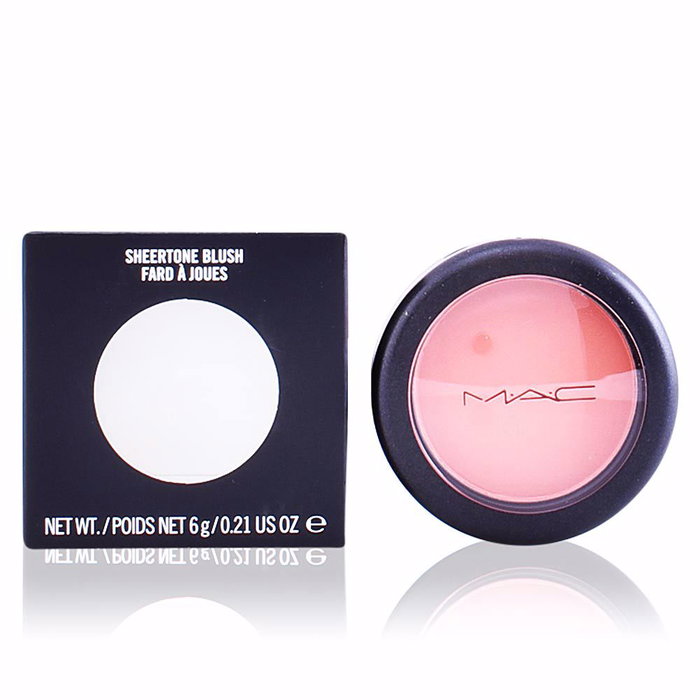 MAC Sheertone Blush fard à joues, poudre longue tenue 8h, texture ultra-fine, rendu naturel ou vibrant, teinte Peaches, 6 g