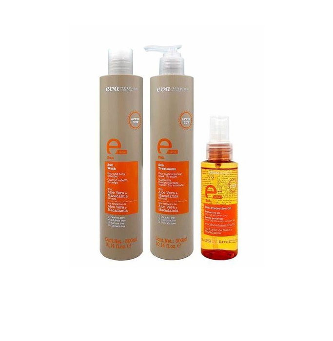 Eva Pack E-line Sun (Shampooing 300ml + Masque 300ml + Huile 100ml) Eva Pack E-line Sun (Shampooing 300ml + Masque 300ml + Huile 100ml)