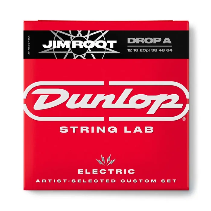 Dunlop Cordes Électrique Signature Jim Root (Drop A) 12-64 Jeu de cordes