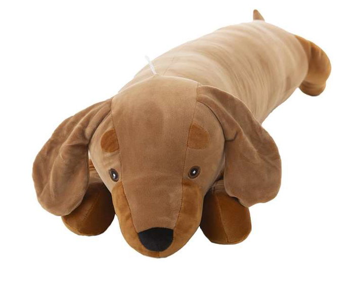 Creaciones Llopis Peluche chien saucisse 60 cm - Jouet en peluche polyester pour enfants dès 3 ans