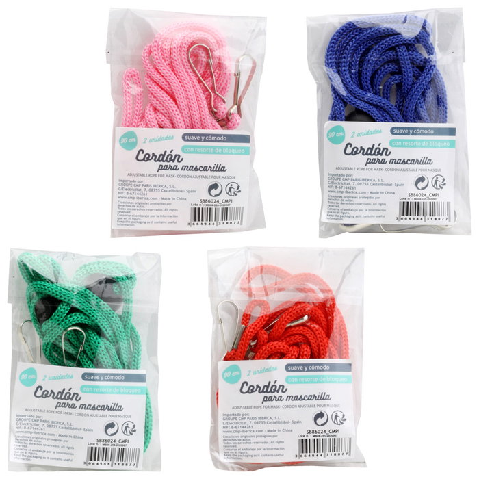CMP General Set de 2 Cordons pour Lunettes et Masques, 90 cm