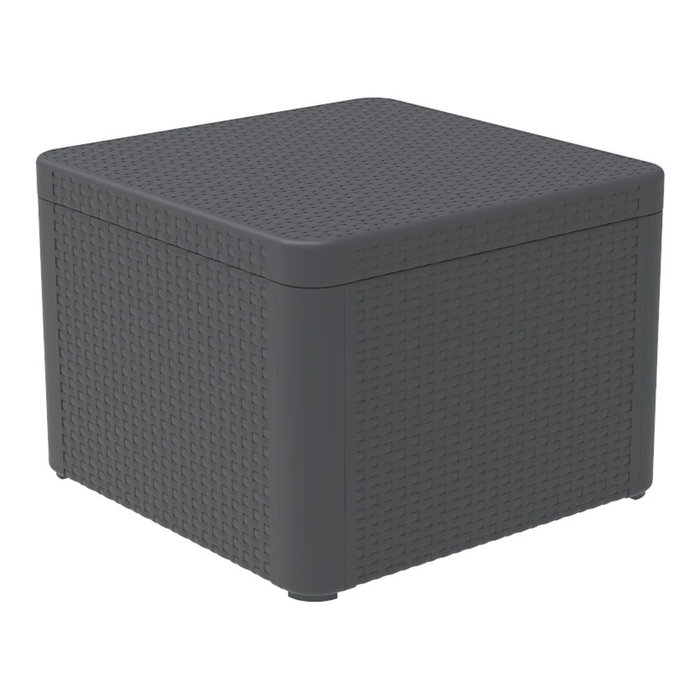 Ensemble Table avec 2 Sièges Shaf Anthracite 57 X 57 X 42 CM (3 Pièces)