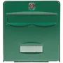 BURG WÄCHTER Boîte aux lettres Balthazar, 2 portes en acier galvanisé pré-laqué, couleur verte, pour usage extérieur