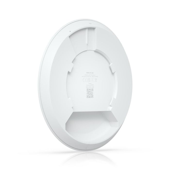 Ubiquiti Point d'Accès WiFi 7 Ceiling-Mount, 5 GHz, Couverture 115 m², Port 2.5 GbE RJ45 PoE+, 200+ Clients, Blanc