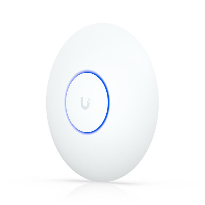 Ubiquiti Point d'Accès WiFi 7 Ceiling-Mount, 5 GHz, Couverture 115 m², Port 2.5 GbE RJ45 PoE+, 200+ Clients, Blanc
