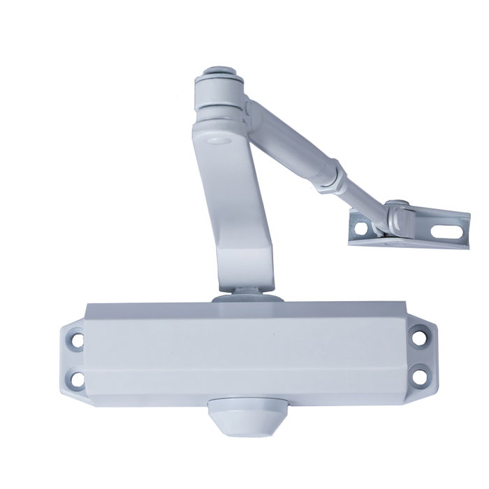 WOLFPACK LINEA PROFESIONAL Ferme-porte avec retenedor Force 2, Blanc (Portes 70/90 cm.) WOLFPACK LINEA PROFESIONAL Ferme-porte avec retenedor Force 2, Blanc (Portes 70/90 cm.)