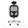 Piqueras y Crespo 2D086N1 Chaise de Bureau avec Appui-tête Pistache