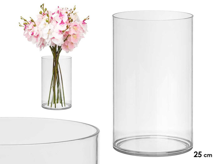 GIFTDECOR Vase Aparenza Cylindrique Acrylique 15x25cm GIFTDECOR Vase Aparenza Cylindrique Acrylique 15x25cm