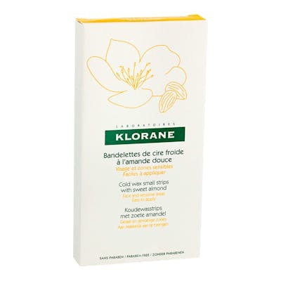 Klorane Bandes de cire froide à l'huile d'amande douce 6 pz