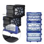 Workpro Organisateur empilable 12 tiroirs transparents noir et bleu, 295 x 195 x 160 mm en polypropylène