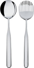 Alessi Collo-Alto Couverts pour salade en acier inoxydable 18/10 IS02/14