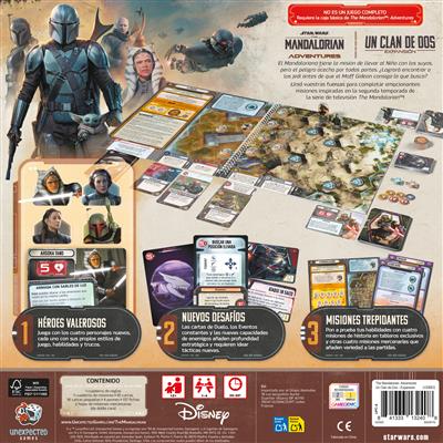 Asmodee The Mandalorian Adventures: Un Clan de Dos - Extension Jeu de Société Star Wars, 1-4 Joueurs, 12+ Ans, Réf. UG06ES