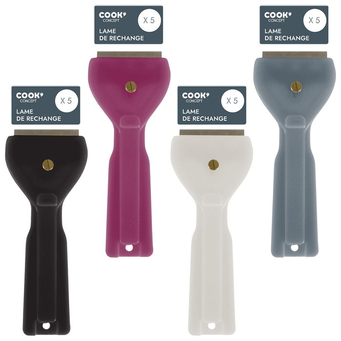 Cook Concept Lot de 5 raclettes pour vitrocéramique Cook Concept Lot de 5 raclettes pour vitrocéramique