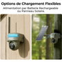 Reolink Caméra de Surveillance Extérieure Solaire G450 8 MP 4K avec Zoom 6x Gris