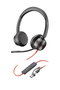 HP Blackwire 8225 Casque Stéréo USB-C avec adaptateur USB-C/A