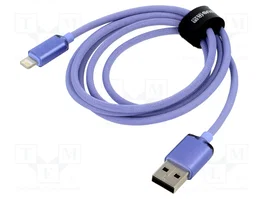 BASEUS Câble USB 2.0 Apple Lightning vers USB A, 1,2m, violet