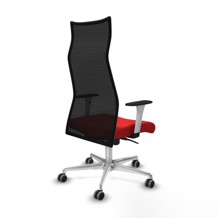 Piqueras y Crespo Chaise de Bureau Albacete Rouge et Noir Piqueras y Crespo Chaise de Bureau Albacete Rouge et Noir