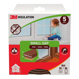 3M Burlete de aislamiento clásico pour interstices de 1-3 mm, marron, 6 m