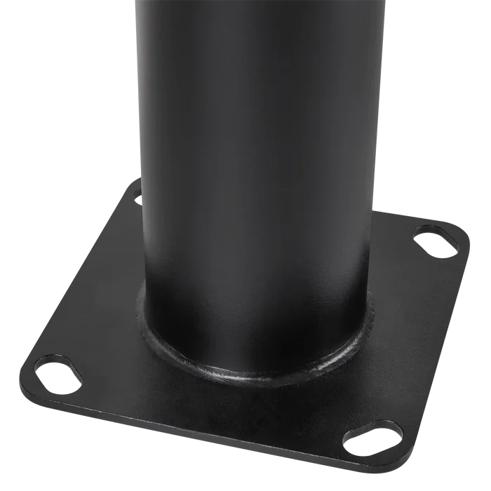Colonne Lampadaire 4M Démontable Noir Aluminium Hauteur Réglable Base 150x150mm