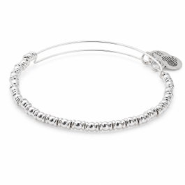 Alex And Ani Bracelet Rocker Finition Brillante Gris