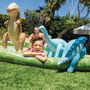 Intex Centro De Juegos Aventura Jurasica 56132 - Centre de Jeux Aquatique Gonflable Dinosaurien pour Enfants, 201 x 201 x 36 cm, avec Volcan, Balles et Disperseur d'Eau