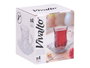 Vivalto Set de 4 tasses en verre avec soucoupe effet osier 125 ml 14x15x13 cm (Set de 12)