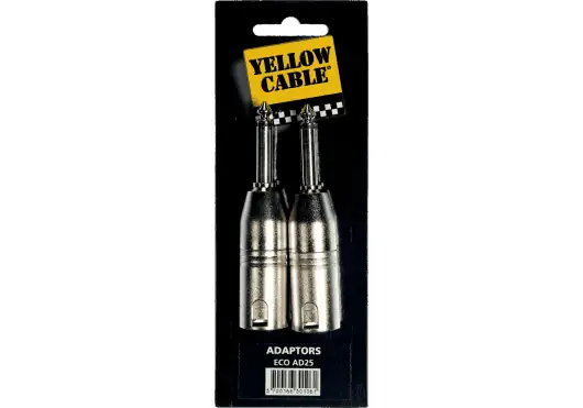 Yellowcab Adaptateur 1/4" Mono Mâle vers 2 XLR Mâle – Yellowcab Yellowcab Adaptateur 1/4" Mono Mâle vers 2 XLR Mâle – Yellowcab