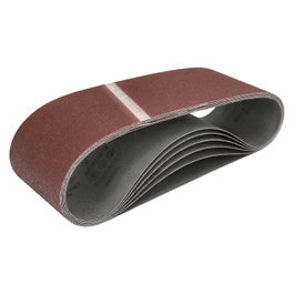 WOLFPACK LINEA PROFESIONAL Bande de lija de rechange, Grain 80, 100 x 690 mm (Pack de 6)