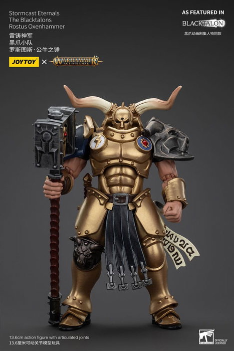 Warhammer Age of Sigmar Actionfigur Stormcast Eternals The Blacktalons Rostus Oxen hammer 20 cm Warhammer Age of Sigmar Actionfigur Stormcast Eternals The Blacktalons Rostus Oxen hammer 20 cm