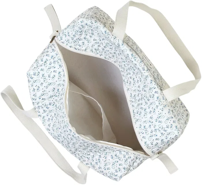 Candide Blueberry - Sac à langer pratique avec attaches poussette et lavable en machine, idéal week-end