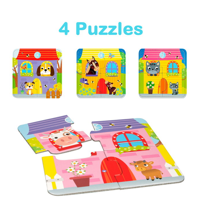 Lisciani Giochi La Ferme 4 en 1 - Coffret éducatif CAROTINA BABY