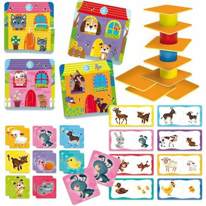 Lisciani Giochi La Ferme 4 en 1 - Coffret éducatif CAROTINA BABY