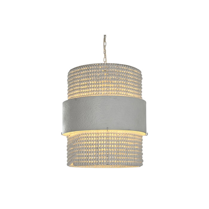 Home ESPRIT Suspension Blanc Bois Métal Fer 50 W 51 x 60 x 69 cm
