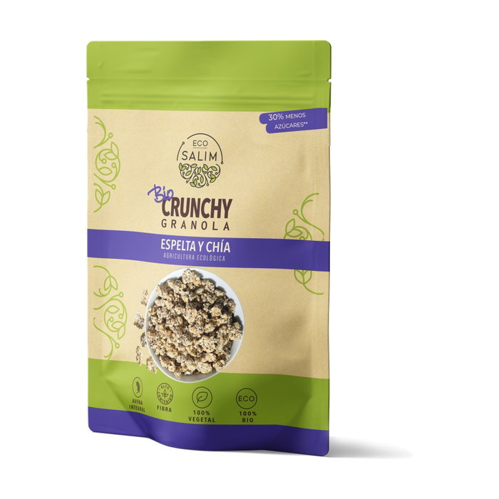 Eco Salim Crunchy granola bio épeautre et chia Eco Salim Crunchy granola bio épeautre et chia